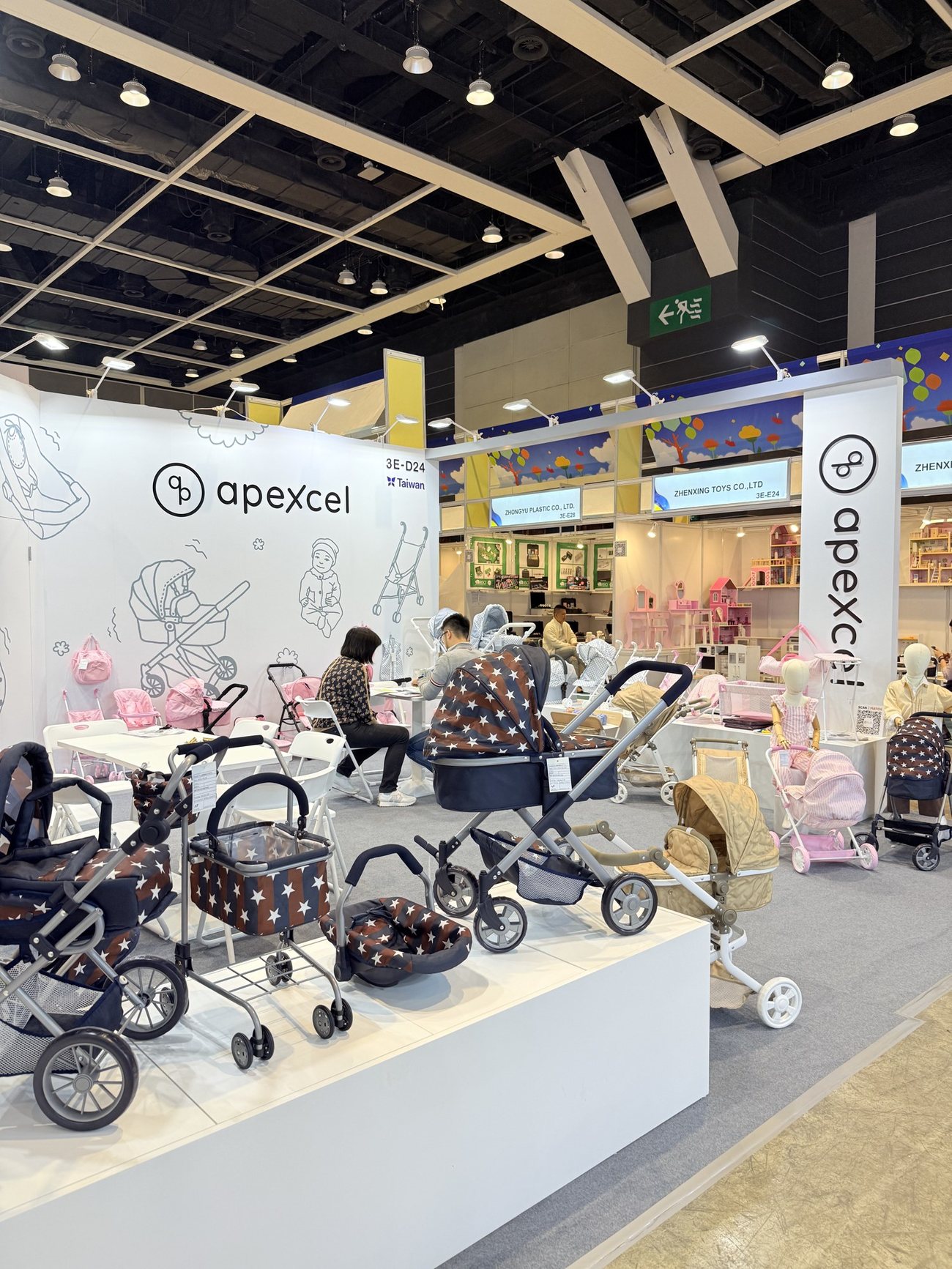 The Apexcel stand at an international toy fair