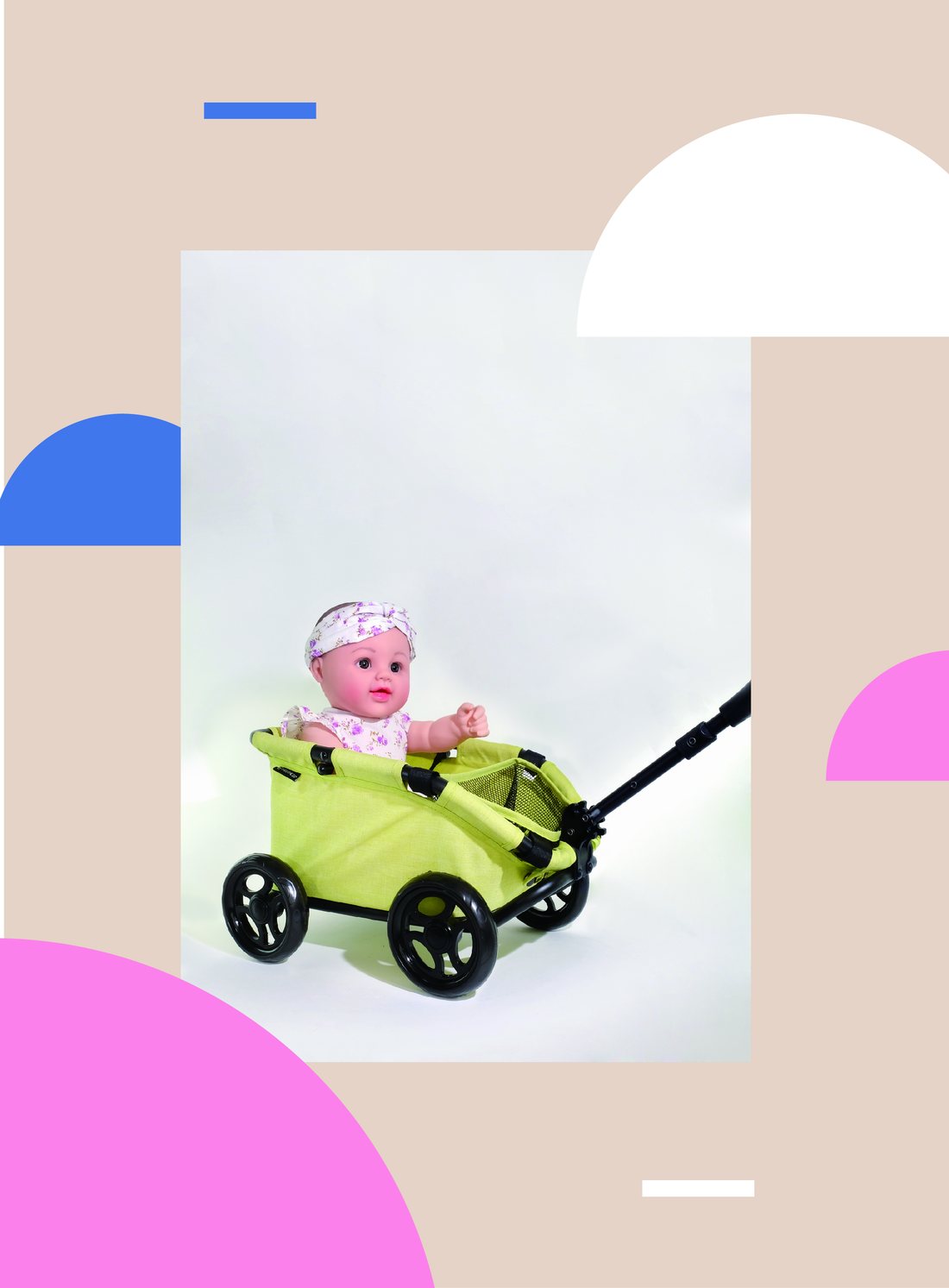 Triokid Trioswagon pull-along doll wagon